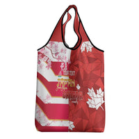 Canada and Japan Rugby Custom Grocery Bag Canucks Brave Blossoms Together Pacific - Wonder Print Shop