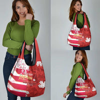 Canada and Japan Rugby Custom Grocery Bag Canucks Brave Blossoms Together Pacific - Wonder Print Shop