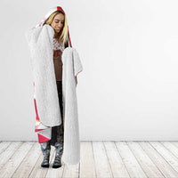 Canada and Japan Rugby Custom Hooded Blanket Canucks Brave Blossoms Together Pacific - Wonder Print Shop