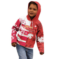 Canada and Japan Rugby Custom Kid Hoodie Canucks Brave Blossoms Together Pacific - Wonder Print Shop
