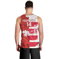 Canada and Japan Rugby Custom Men Tank Top Canucks Brave Blossoms Together Pacific - Wonder Print Shop