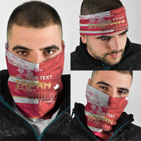 Canada and Japan Rugby Custom Neck Gaiter Canucks Brave Blossoms Together Pacific - Wonder Print Shop