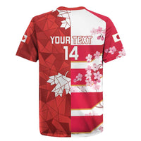 Canada and Japan Rugby Custom Rugby Jersey Canucks Brave Blossoms Together Pacific - Wonder Print Shop