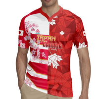 Canada and Japan Rugby Custom Rugby Jersey Canucks Brave Blossoms Together Pacific - Wonder Print Shop
