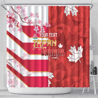 Canada and Japan Rugby Custom Shower Curtain Canucks Brave Blossoms Together Pacific - Wonder Print Shop