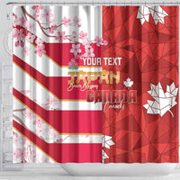 Canada and Japan Rugby Custom Shower Curtain Canucks Brave Blossoms Together Pacific - Wonder Print Shop