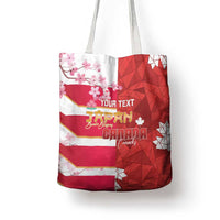 Canada and Japan Rugby Custom Tote Bag Canucks Brave Blossoms Together Pacific - Wonder Print Shop