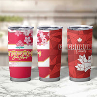 Canada and Japan Rugby Tumbler Cup Canucks Brave Blossoms Together Pacific - Wonder Print Shop