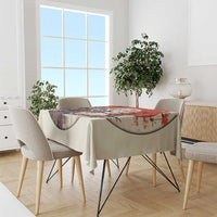 Samurai Warrior Japan Tablecloth Red-blossomed Tree Classic Japanese Stylized - Wonder Print Shop