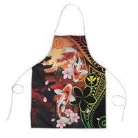 Hawaiian and Japanese Apron Koi Fish With Kanaka Polynesian Tattoo - Wonder Print Shop