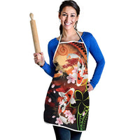 Hawaiian and Japanese Apron Koi Fish With Kanaka Polynesian Tattoo - Wonder Print Shop