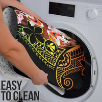 Hawaiian and Japanese Bathroom Set Koi Fish With Kanaka Polynesian Tattoo - Wonder Print Shop