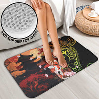 Hawaiian and Japanese Bathroom Set Koi Fish With Kanaka Polynesian Tattoo - Wonder Print Shop