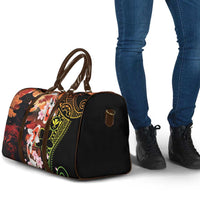 Hawaiian and Japanese Travel Bag Koi Fish With Kanaka Polynesian Tattoo - Wonder Print Shop