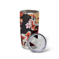 Hawaiian and Japanese Tumbler Cup Koi Fish With Kanaka Polynesian Tattoo - Wonder Print Shop