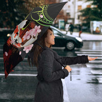 Hawaiian and Japanese Umbrella Koi Fish With Kanaka Polynesian Tattoo - Wonder Print Shop