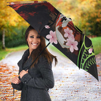 Hawaiian and Japanese Umbrella Koi Fish With Kanaka Polynesian Tattoo - Wonder Print Shop