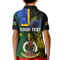 Personalised South Sea Islanders Kid Polo Shirt Kanakas With Vanuatu Coat Of Arms - Wonder Print Shop