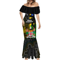 Personalised South Sea Islanders Mermaid Dress Kanakas With Fiji Coat Of Arms - Wonder Print Shop