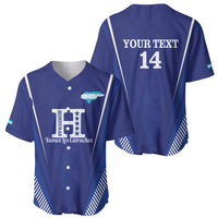 Honduras Football Custom Baseball Jersey Los Catrachos Map Sporty Style - Wonder Print Shop