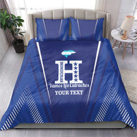 Honduras Football Custom Bedding Set Los Catrachos Map Sporty Style - Wonder Print Shop