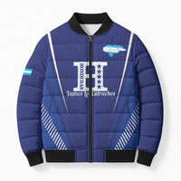 Honduras Football Custom Bomber Puffer Jacket Los Catrachos Map Sporty Style - Wonder Print Shop