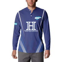 Honduras Football Custom Button Sweatshirt Los Catrachos Map Sporty Style - Wonder Print Shop