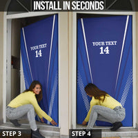 Honduras Football Custom Door Cover Los Catrachos Map Sporty Style - Wonder Print Shop