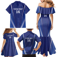 Honduras Football Custom Family Matching Mermaid Dress and Hawaiian Shirt Los Catrachos Map Sporty Style - Wonder Print Shop
