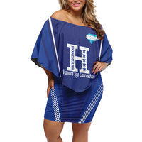 Honduras Football Custom Family Matching Off Shoulder Short Dress and Hawaiian Shirt Los Catrachos Map Sporty Style - Wonder Print Shop