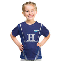 Honduras Football Custom Kid T Shirt Los Catrachos Map Sporty Style - Wonder Print Shop