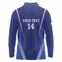 Honduras Football Custom Long Sleeve Polo Shirt Los Catrachos Map Sporty Style - Wonder Print Shop