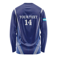 Honduras Football Custom Long Sleeve Shirt Los Catrachos Map Sporty Style - Wonder Print Shop