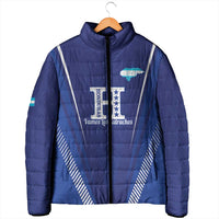 Honduras Football Custom Padded Jacket Los Catrachos Map Sporty Style - Wonder Print Shop