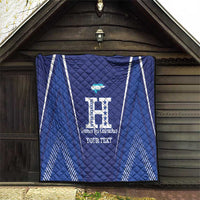 Honduras Football Custom Quilt Los Catrachos Map Sporty Style - Wonder Print Shop