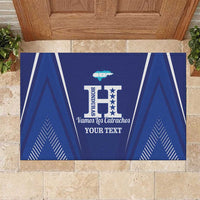 Honduras Football Custom Rubber Doormat Los Catrachos Map Sporty Style - Wonder Print Shop