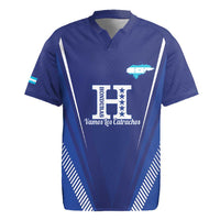 Honduras Football Custom Rugby Jersey Los Catrachos Map Sporty Style - Wonder Print Shop
