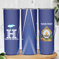 Honduras Football Custom Skinny Tumbler Los Catrachos Map Sporty Style - Wonder Print Shop