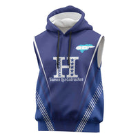 Honduras Football Custom Sleeveless Hoodie Los Catrachos Map Sporty Style - Wonder Print Shop