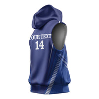 Honduras Football Custom Sleeveless Hoodie Los Catrachos Map Sporty Style - Wonder Print Shop