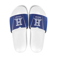 Honduras Football Custom Slide Sandals Los Catrachos Map Sporty Style - Wonder Print Shop