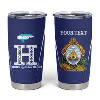 Honduras Football Custom Tumbler Cup Los Catrachos Map Sporty Style - Wonder Print Shop