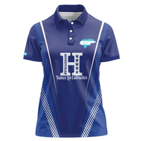 Honduras Football Custom Women Polo Shirt Los Catrachos Map Sporty Style - Wonder Print Shop
