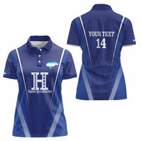 Honduras Football Custom Women Polo Shirt Los Catrachos Map Sporty Style - Wonder Print Shop