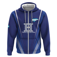 Honduras Football Custom Zip Hoodie Los Catrachos Map Sporty Style - Wonder Print Shop