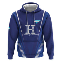 Honduras Football Custom Zip Hoodie Los Catrachos Map Sporty Style - Wonder Print Shop