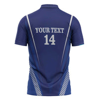 Honduras Football Custom Zipper Polo Shirt Los Catrachos Map Sporty Style - Wonder Print Shop