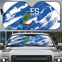 El Salvador Football Auto Sun Shade La Selecta Torogoz Grunge Style - Wonder Print Shop