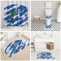 El Salvador Football Bathroom Set La Selecta Torogoz Grunge Style - Wonder Print Shop