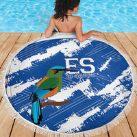 El Salvador Football Beach Blanket La Selecta Torogoz Grunge Style - Wonder Print Shop